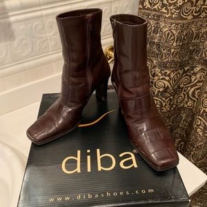 Diba brown leather boots